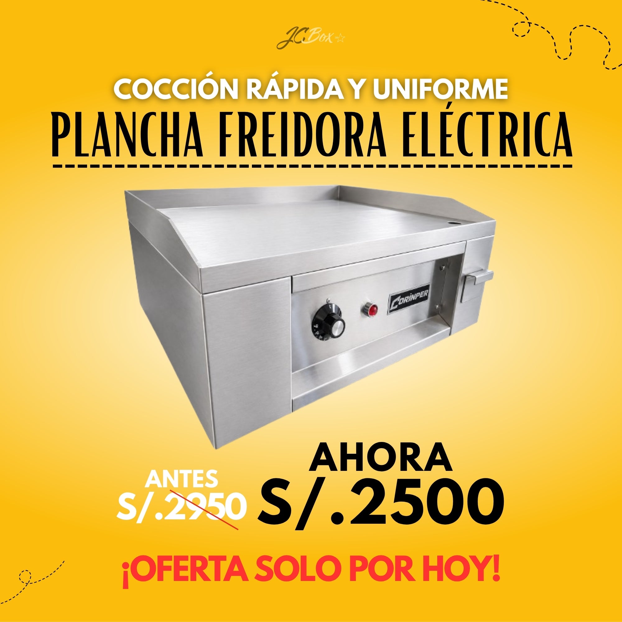 Plancha Freidora Electrica