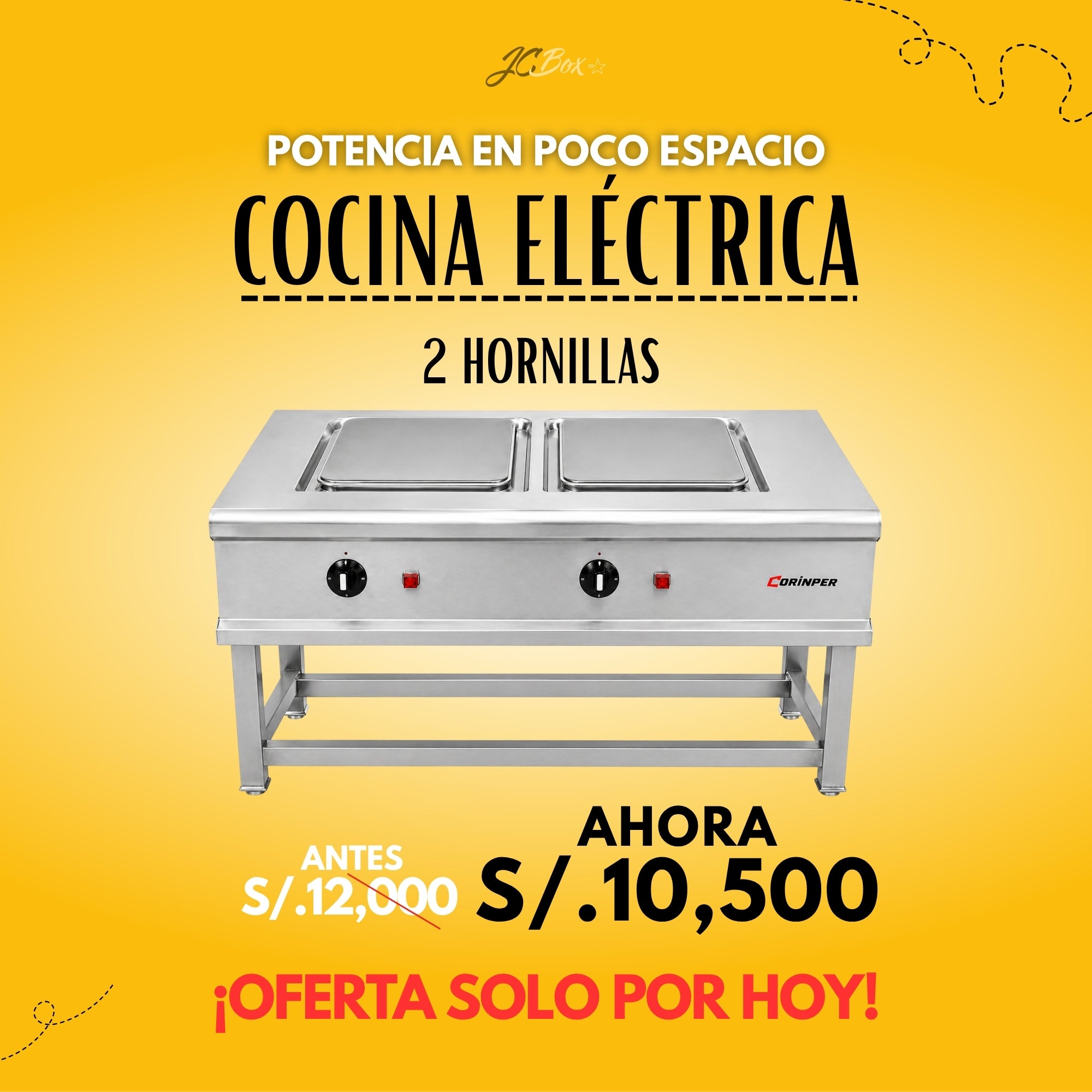 Cocina Eléctrica Industrial 2 Hornillas